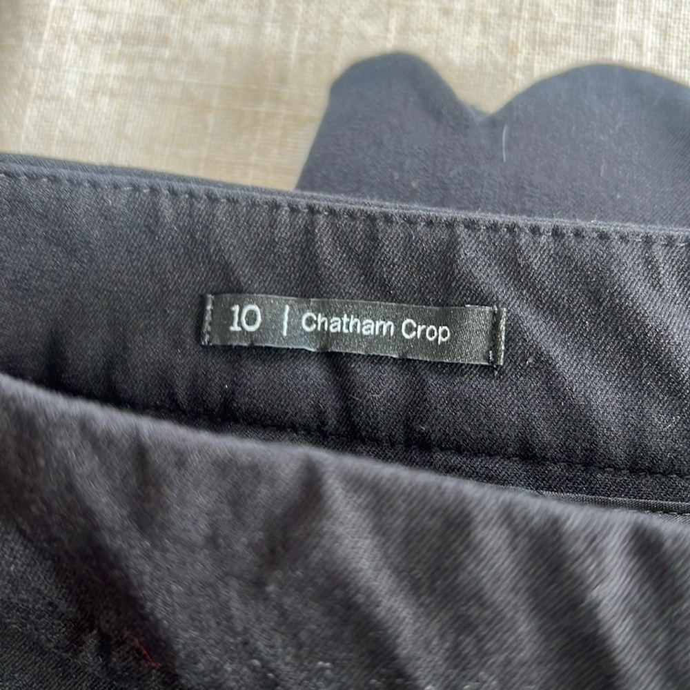 Talbots Chatham ladies crop black pants size 10 excellent condition side zip - Picture 11 of 11